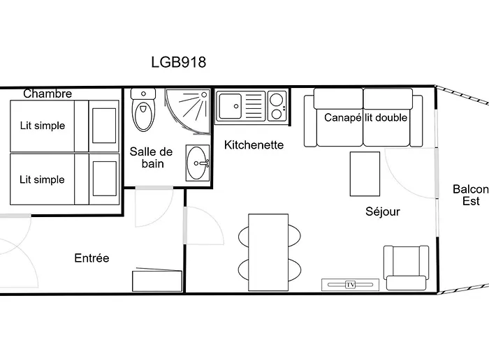 公寓 Confortable 2 Pieces, 4 Pers, Skis Aux Pieds, Proche Commerces - Fr-1-182a-26 *
